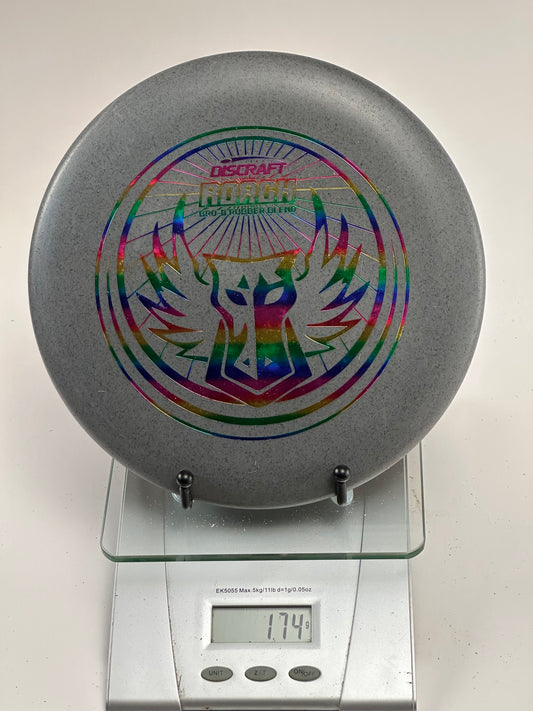 Discraft Roach Bro-D Rubber Blend Putter – Gray Speckle, Rainbow Foil