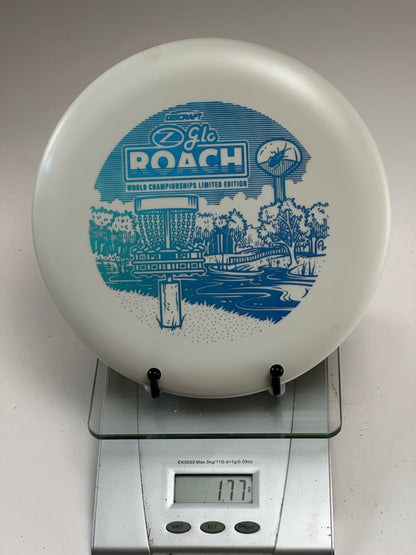 Discraft Z Glo Roach Putter – White w/ Blue World Championships Stamp