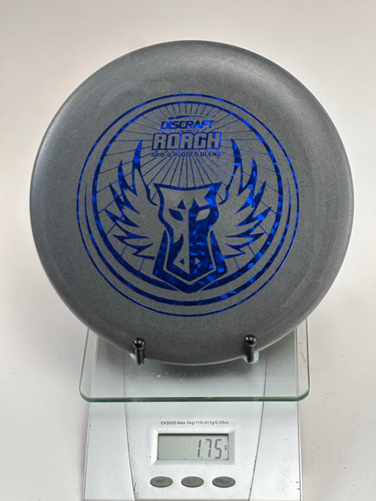 Discraft Roach Bro-D Rubber Blend Putter - Gray Speckle, Blue Holo Stamp
