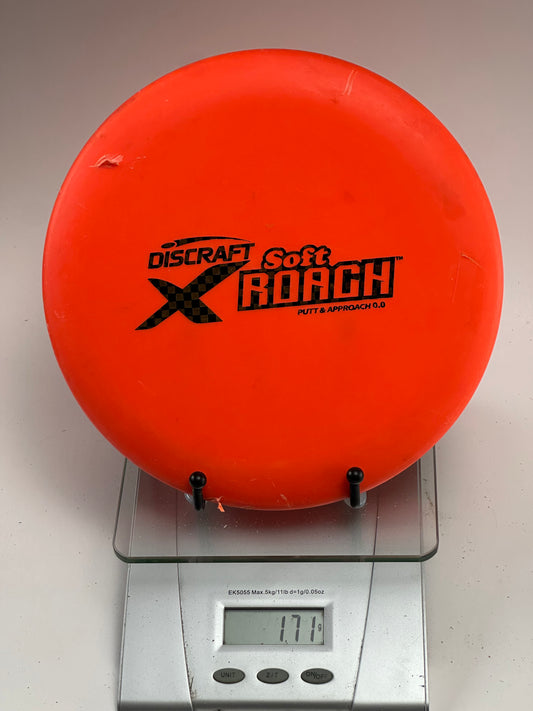 Discraft X Soft Roach Putter - Orange w/ Black Stamp