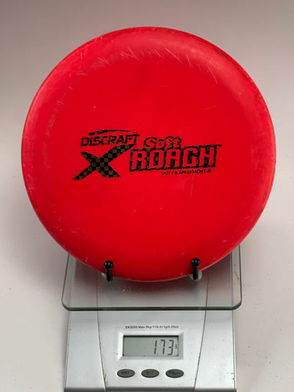 Discraft X Soft Roach Putter - Red with Black Stamp (Used)