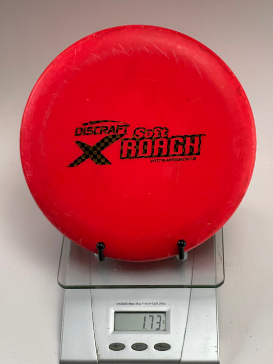 Discraft X Soft Roach Putter - Red with Black Stamp (Used)