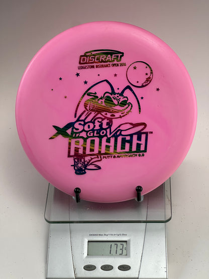 Discraft Soft Glow Roach (Ledgestone 2016) Pink w/ Rainbow Foil Stamp
