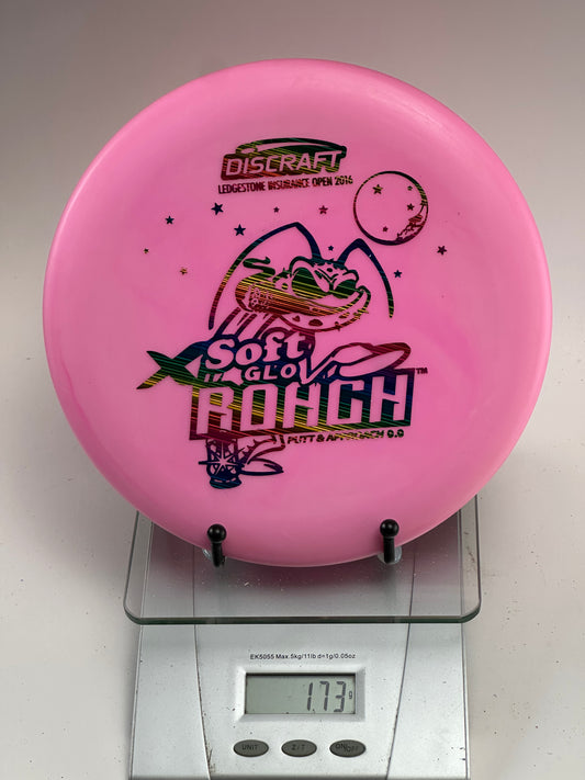 Discraft Soft Glow Roach (Ledgestone 2016) Pink w/ Rainbow Foil Stamp