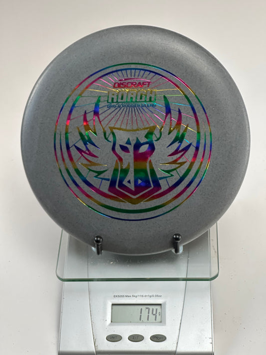 Discraft Roach Bro-D Rubber Blend Putter, Gray Speckle w/ Rainbow Foil