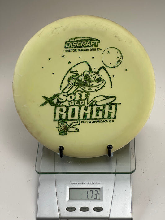 Discraft Soft Glow Roach (2016 Ledgestone) Yellow w/ Green Stamp