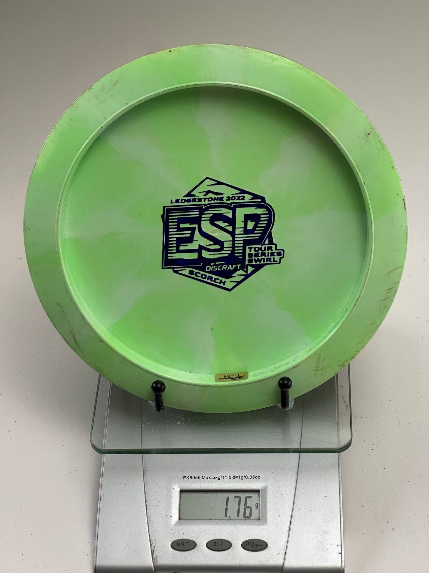 Discraft ESP Tour Series Swirl Scorch (Ledgestone 2022) - Green/Blue Stamp