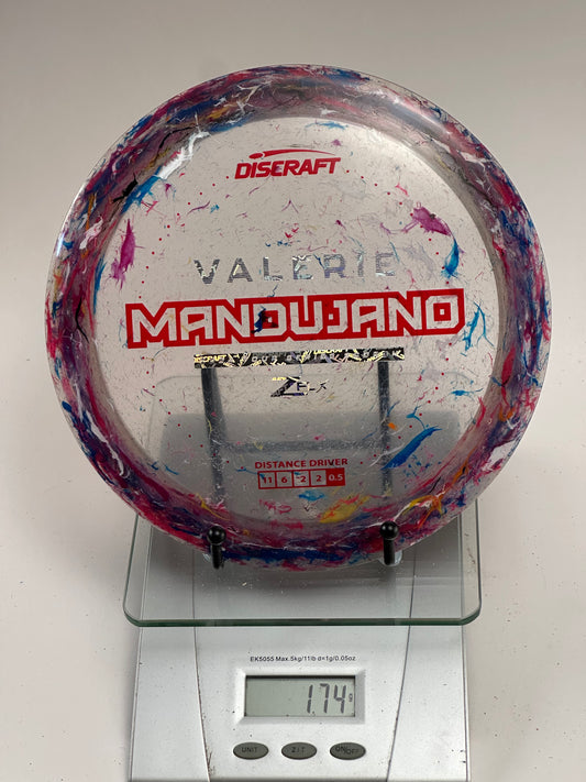 Discraft Z Swirl Scorch Valerie Mandujano Clear w/ Multi-Color Rim (Red Stamp)