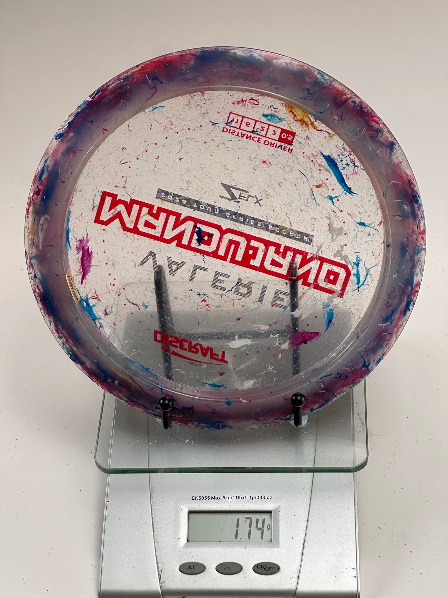 Discraft Z Swirl Scorch Valerie Mandujano Clear w/ Multi-Color Rim (Red Stamp)