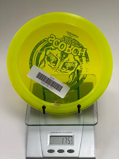 Discraft CryZtal FLX Scorch 2022 Limited Edition - Transparent Yellow Skull Stamp