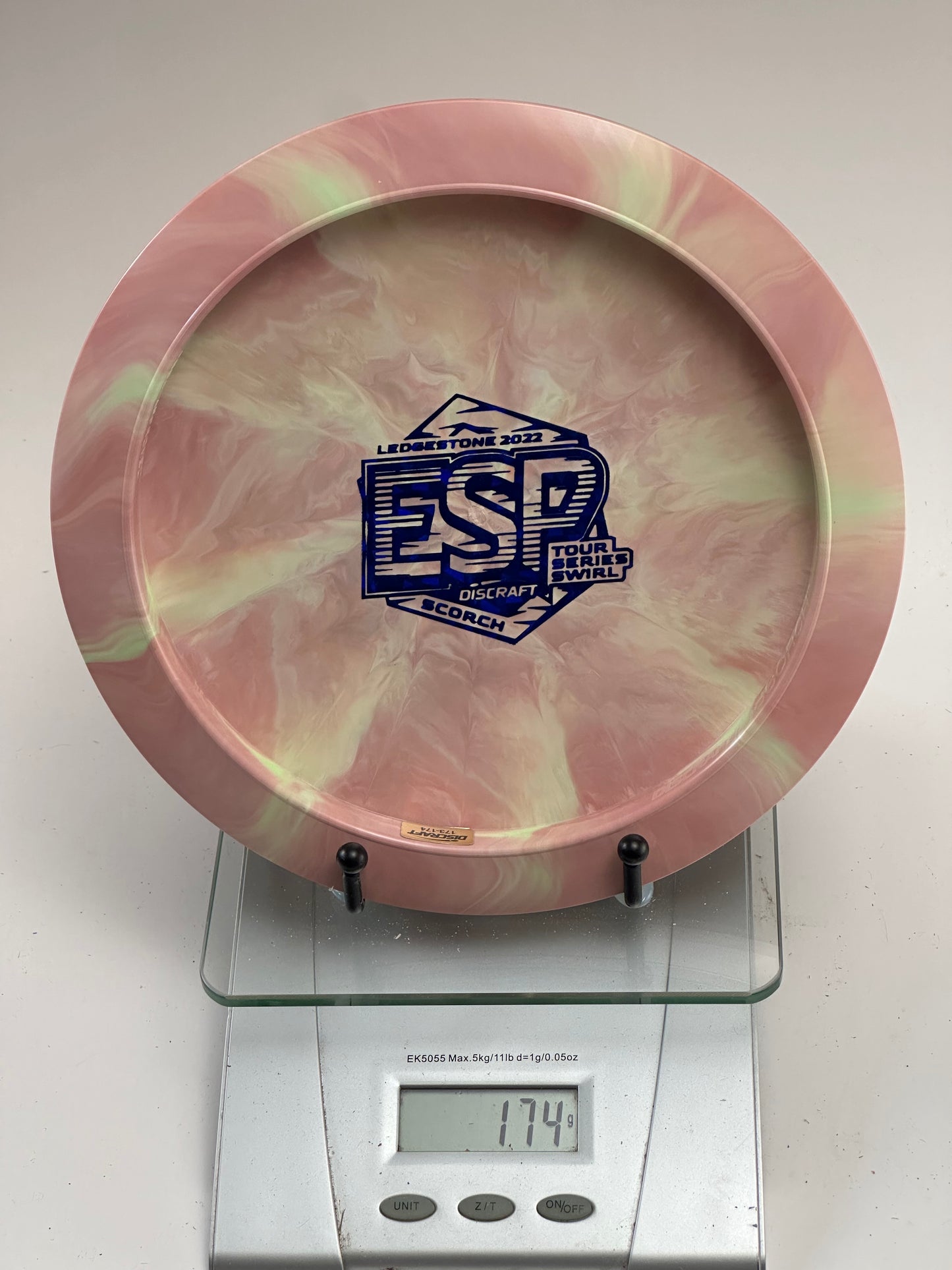 Discraft Scorch ESP Swirl Tour Series (Ledgestone 2022) Pink/Green
