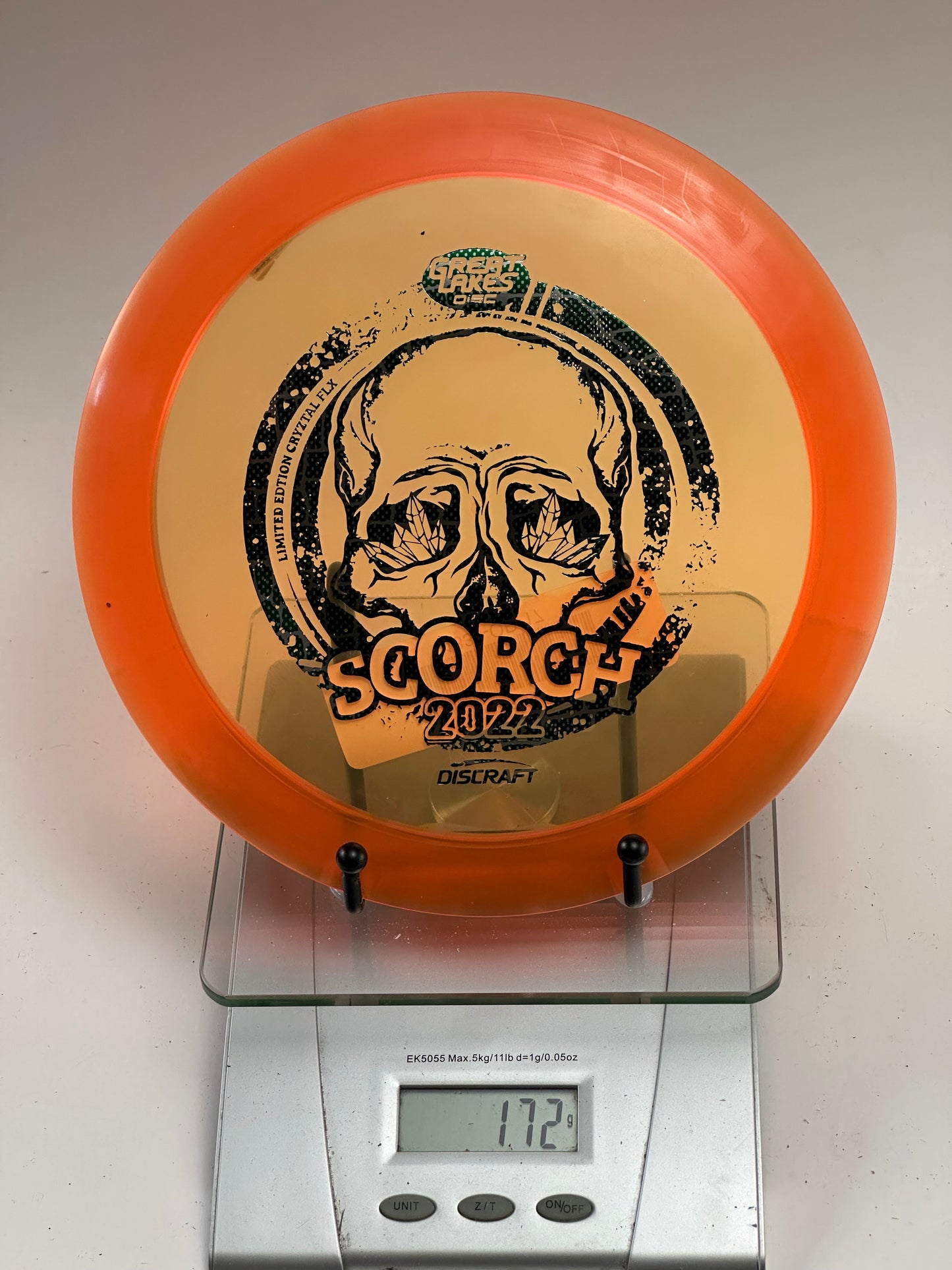 Discraft CryZtal FLX Scorch (Great Lakes Disc 2022 Skull) 172g