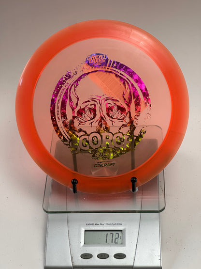 Discraft Scorch CryZtal FLX (2022) Skull Stamp - Clear/Orange