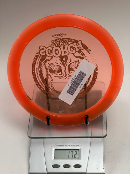 Discraft Scorch CryZtal FLX (2022) Skull Stamp - Clear/Orange