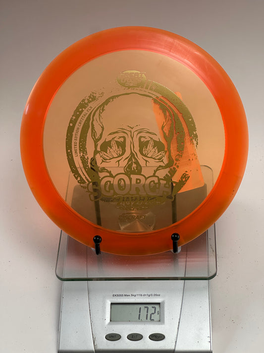 Discraft CryZtal FLX Scorch (2022 Great Lakes Disc Skull Stamp) Orange Rim