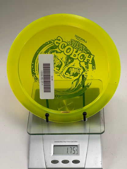 Discraft CryZtal FLX Scorch (2022 Great Lakes Disc Skull Stamp) Yellow