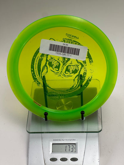 Discraft CryZtal FLX Scorch 2022 Great Lakes Disc Skull Stamp - Green