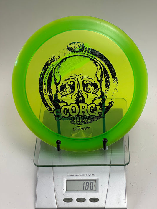 Discraft CryZtal FLX Scorch (2022 Great Lakes Disc Skull) Green/Clear