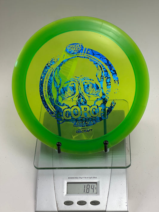 Discraft CryZtal FLX Scorch 2022 Great Lakes Disc Skull Stamp - Green