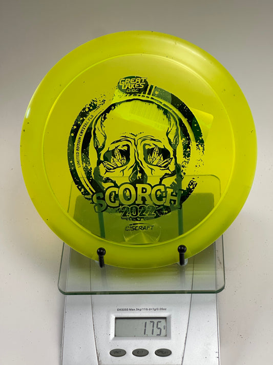 Discraft CryZtal FLX Scorch 2022 Great Lakes Disc Skull Stamp - Yellow