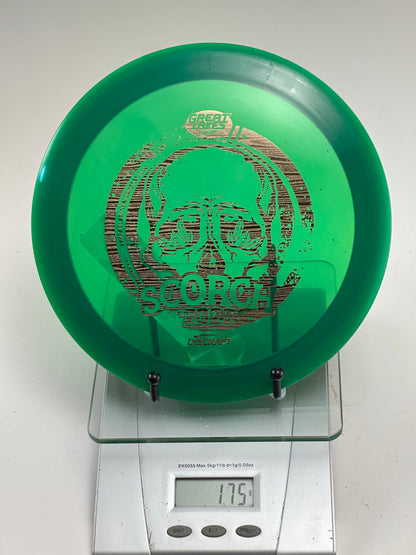 Discraft CryZtal FLX Scorch – 2022 Great Lakes Disc Skull Stamp (Green)