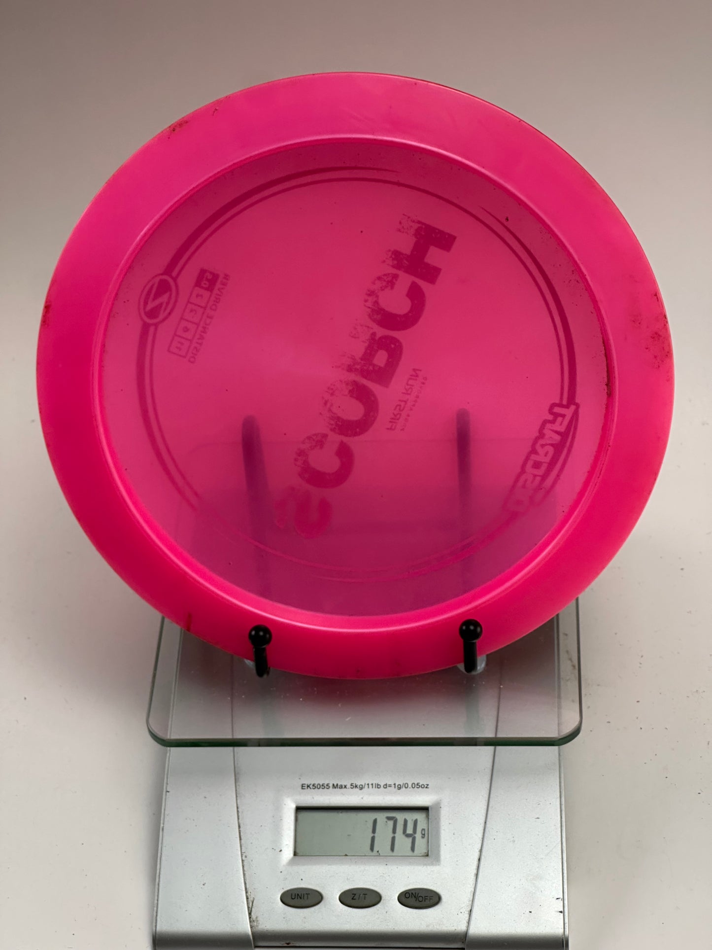 Discraft Z Scorch First Run – Transparent Pink Distance Driver