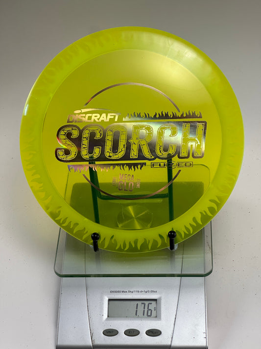 Discraft Z Mega Glo Scorch (Fuzed flame rim) - Transparent neon yellow
