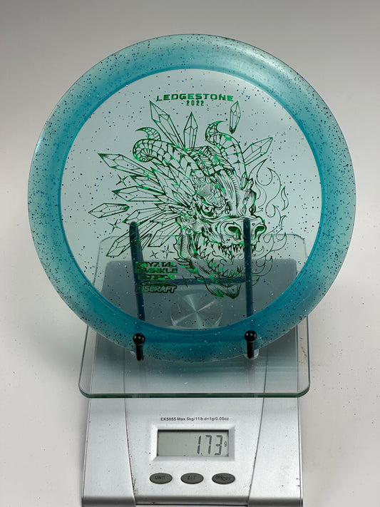 Discraft CryZtal Sparkle Scorch – 2022 Ledgestone Dragon Stamp (Blue)