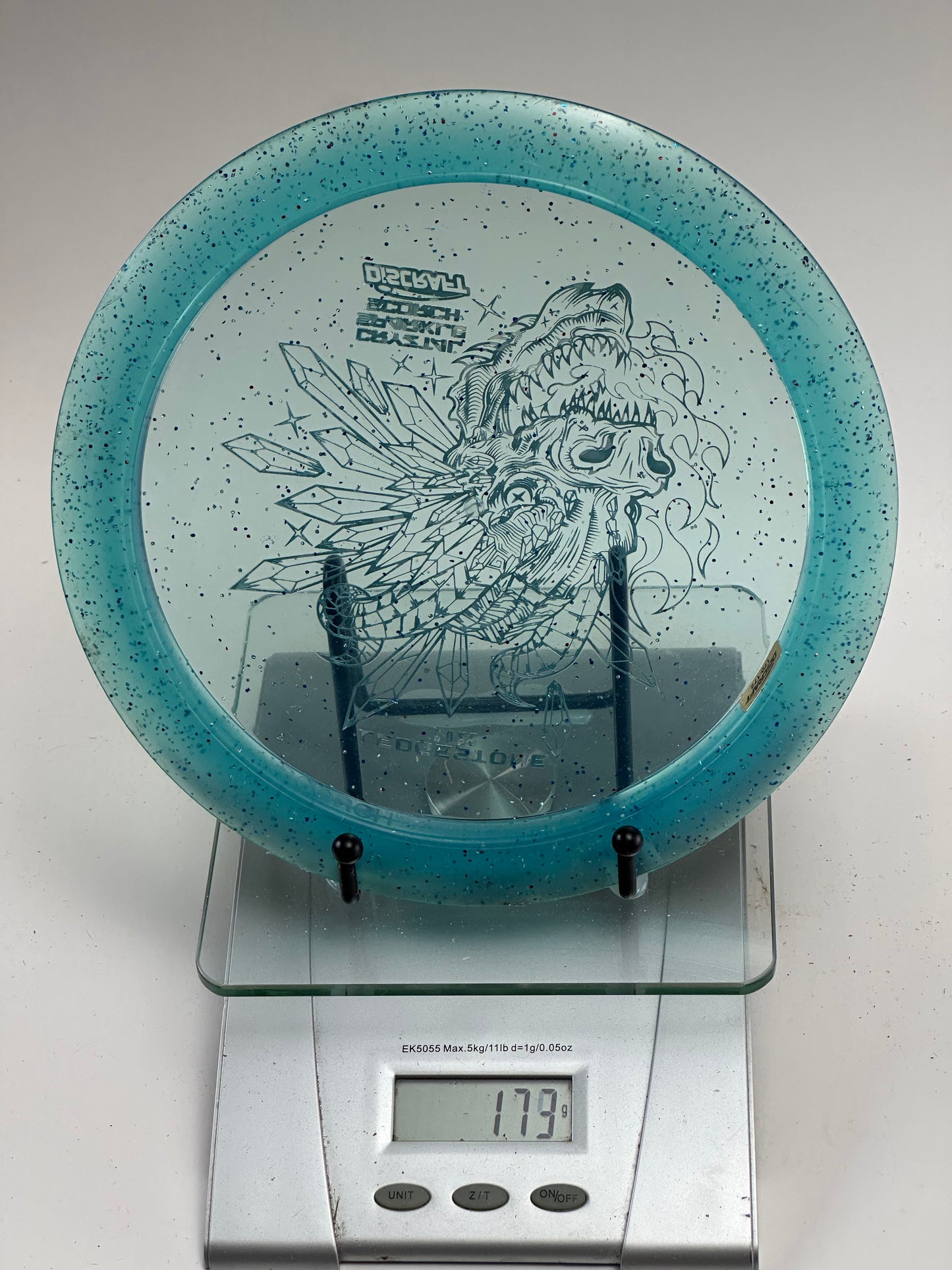 Discraft CryZtal Sparkle Scorch – 2022 Ledgestone Dragon Stamp (Blue)
