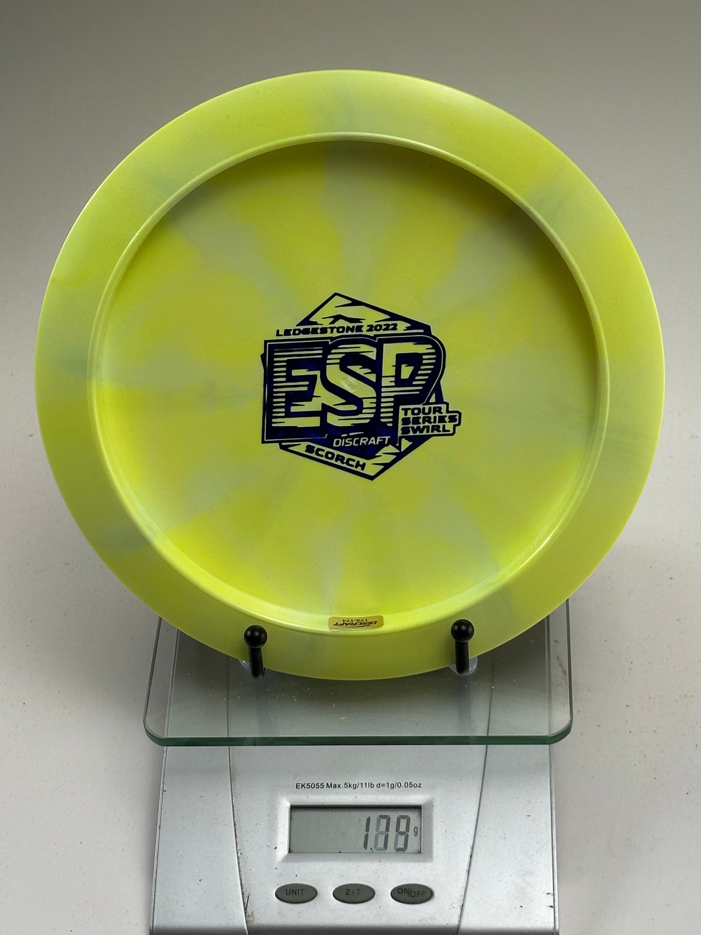 Discraft Scorch ESP Swirl Ledgestone 2022 Tour Series (Yellow Swirl)