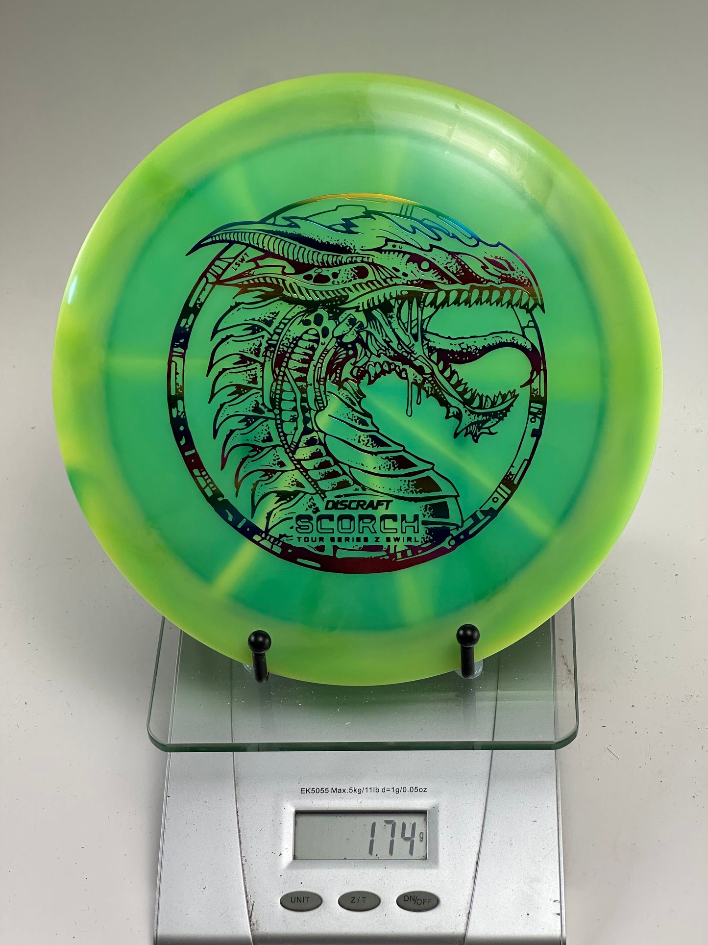 Discraft Scorch Z Swirl Tour Series Distance Driver (Dragon Stamp)