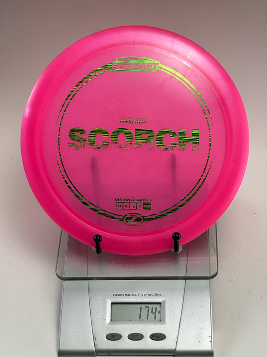 Discraft First Run Scorch (Z) - Transparent Pink Distance Driver