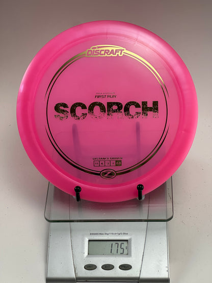 Discraft First Run Scorch (Z) – Transparent Pink Distance Driver