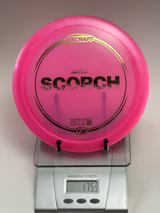 Discraft First Run Scorch (Z) – Transparent Pink Distance Driver