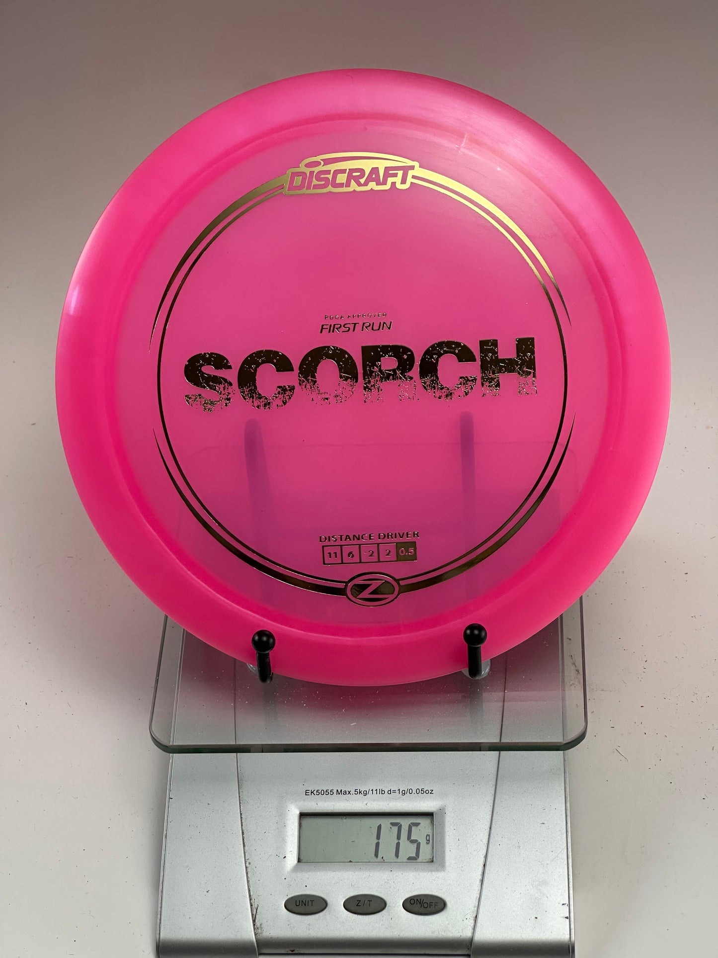 Discraft First Run Scorch Z (Transparent Pink) Distance Driver
