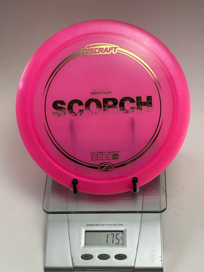 Discraft First Run Scorch Z (Transparent Pink) Distance Driver