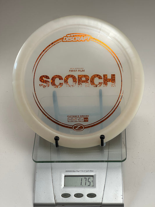 Discraft First Run Scorch (Z) Transparent White w/ Orange Foil - 175g