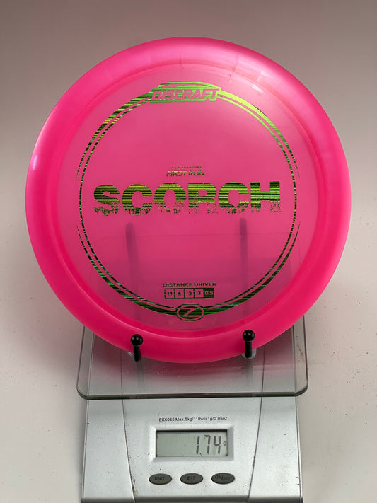 Discraft First Run Scorch Z – Transparent Pink Distance Driver