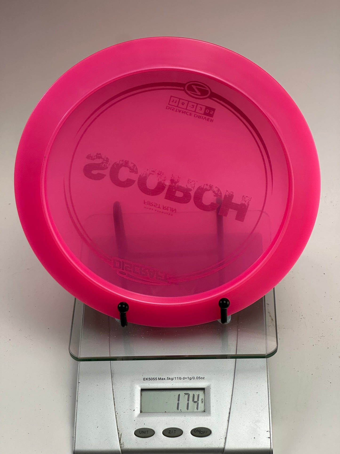 Discraft First Run Scorch Z – Transparent Pink Distance Driver