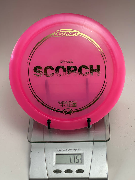 Discraft First Run Scorch Z (Transparent Pink) Distance Driver