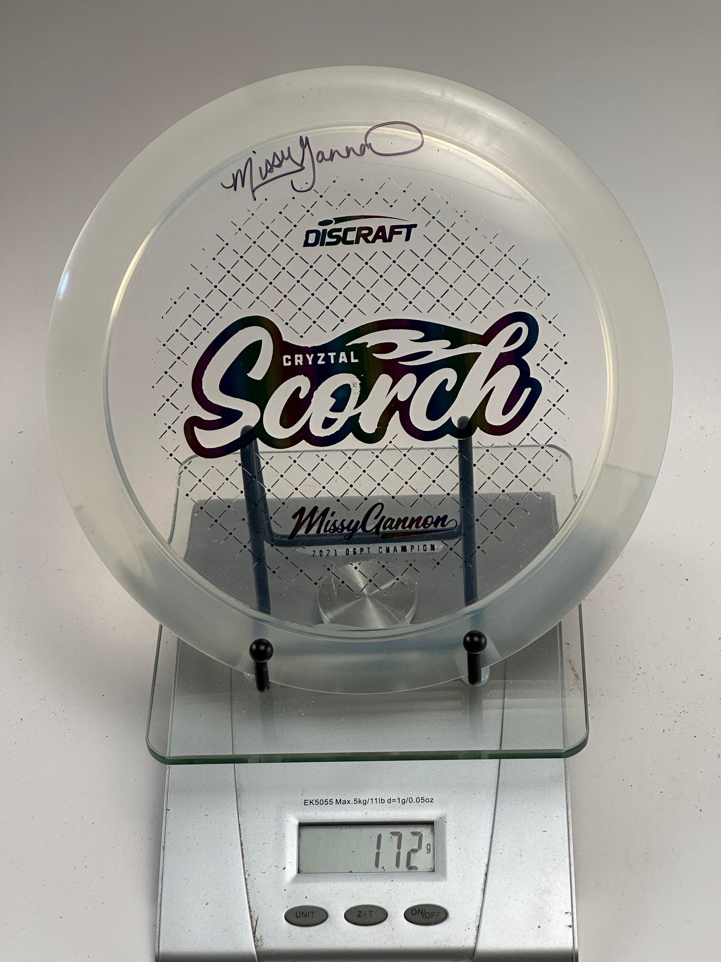 Discraft CryZtal Scorch – Missy Gannon 2021 DGPT Champion (Clear)