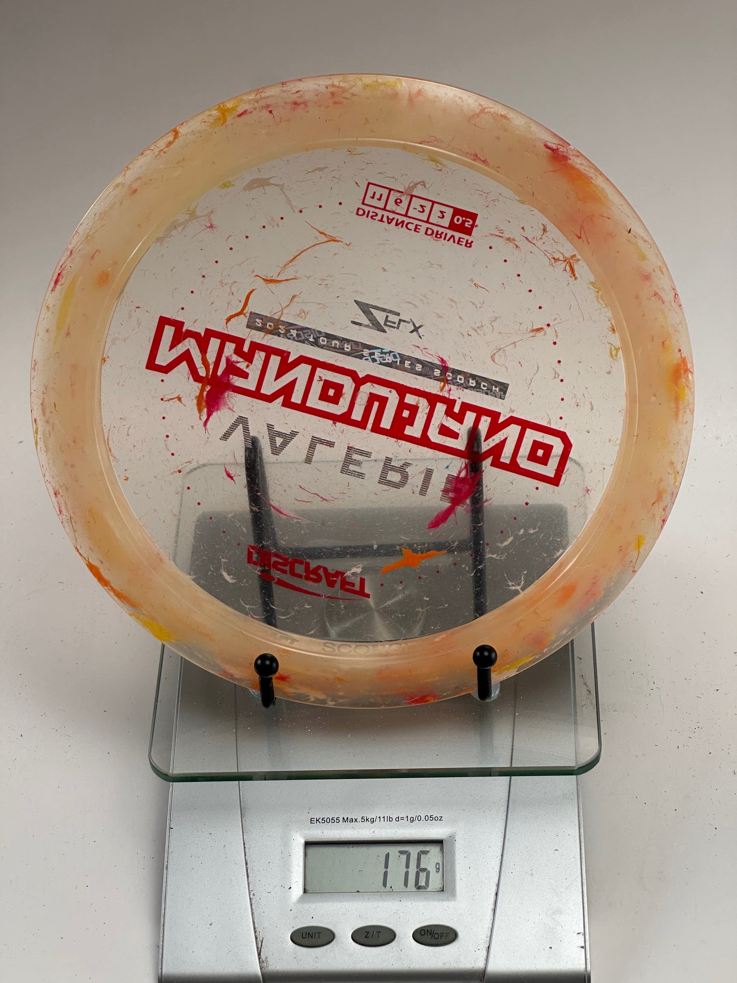 Discraft Z FLX Tour Series Scorch (Valerie Mandujano) Confetti Clear/Orange