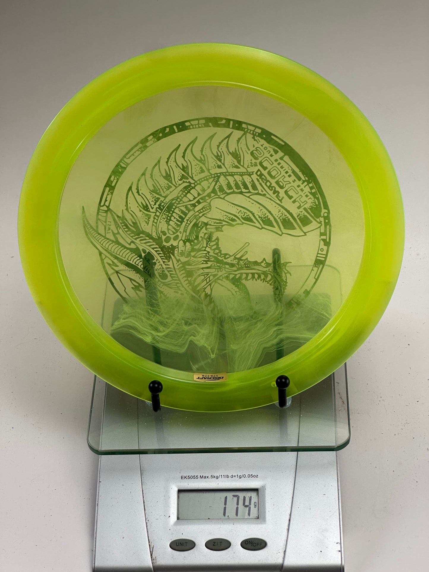 Discraft Scorch Z Swirl Tour Series – Transparent Yellow Dragon Stamp