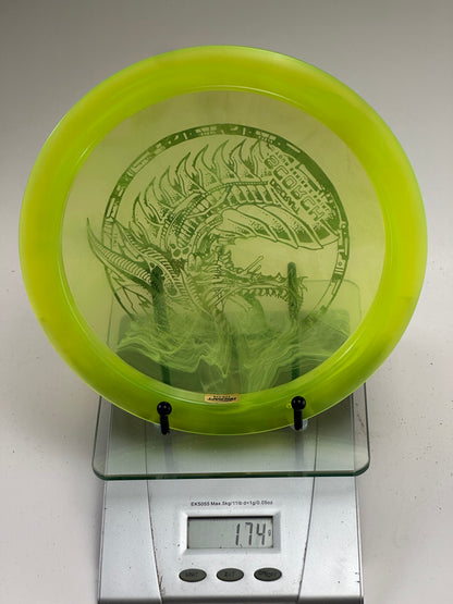 Discraft Scorch Z Swirl Tour Series – Transparent Yellow Dragon Stamp