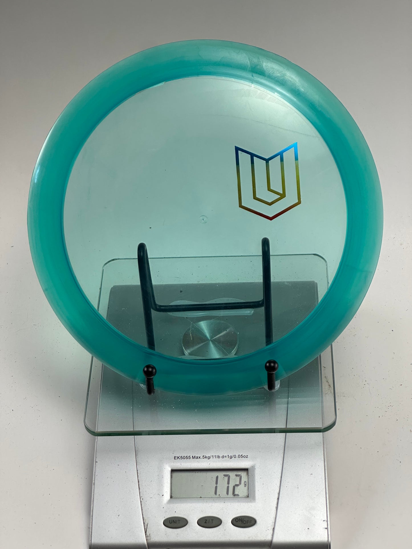 Discraft Scorch Z Distance Driver | Transparent Teal | Stock Stamp
