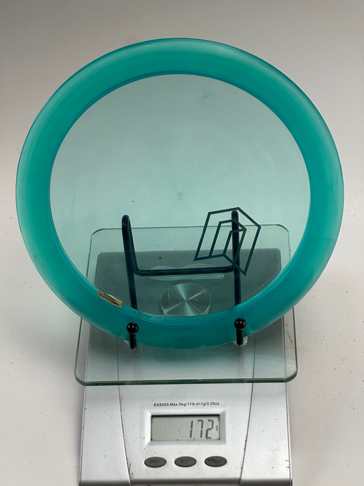 Discraft Scorch Z Distance Driver | Transparent Teal | Stock Stamp