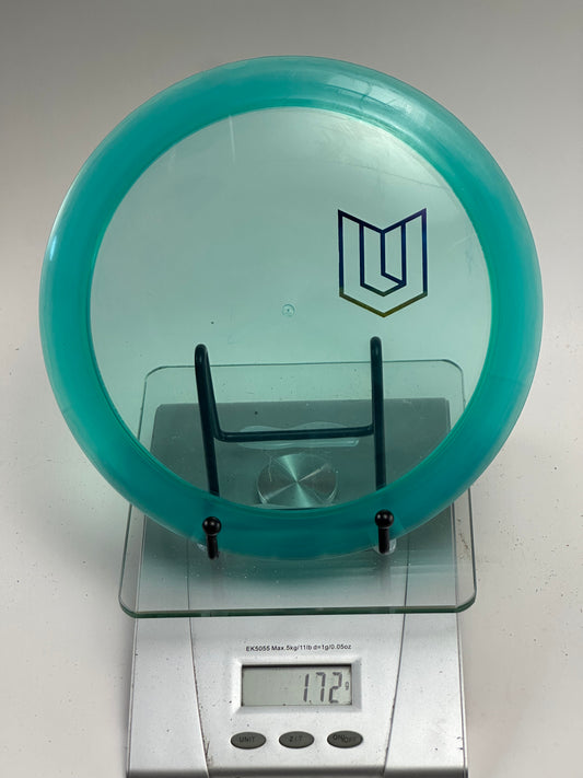 Discraft Scorch Z (Custom Stamp) Transparent Teal Distance Driver