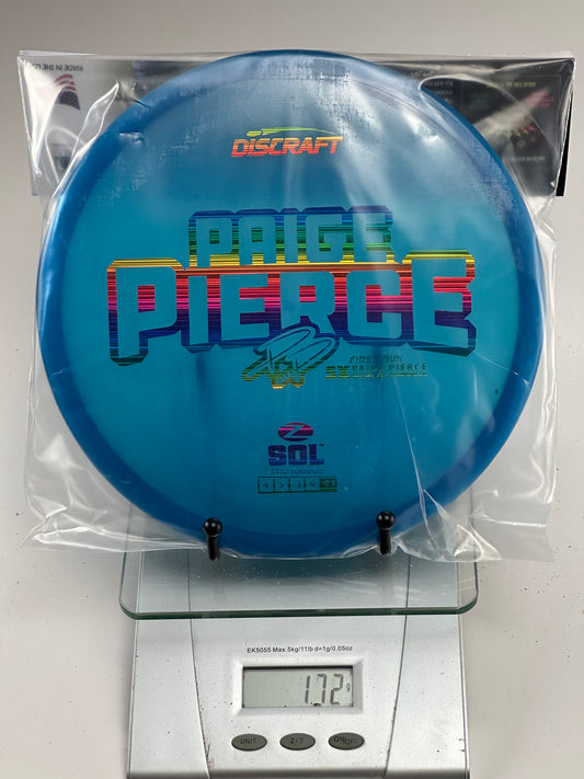 Discraft Z Sol Paige Pierce First Run (Blue) 172g