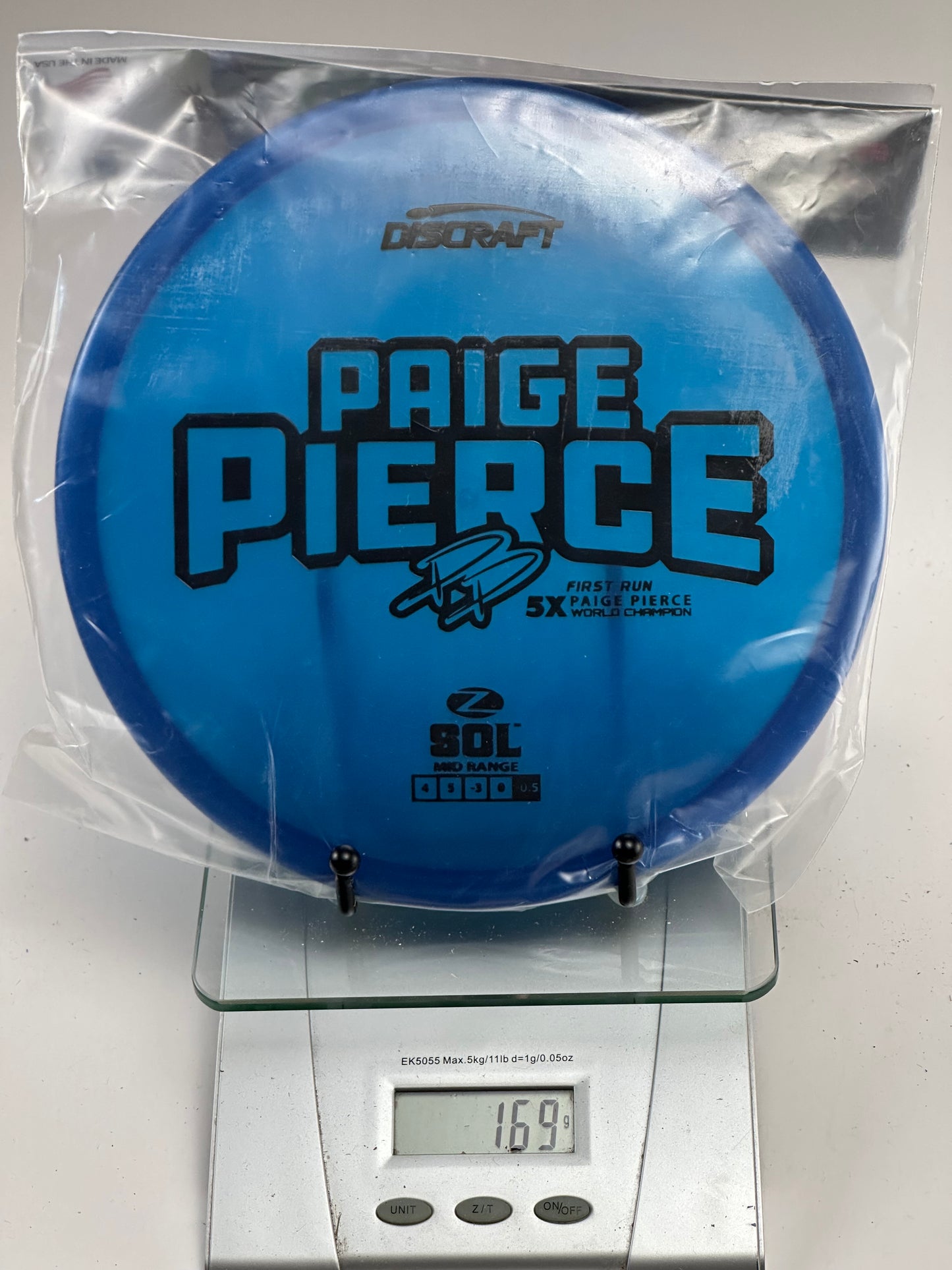 Discraft Z Sol Midrange | Paige Pierce 5x First Run Stamp
