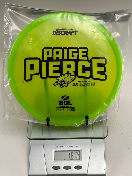 Discraft Sol Z Midrange – Paige Pierce 5X First Run
